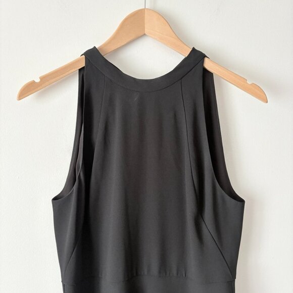 Aritzia Babaton Petro's Bow Tie Back Dress Black Size 6 - Picture 4 of 7